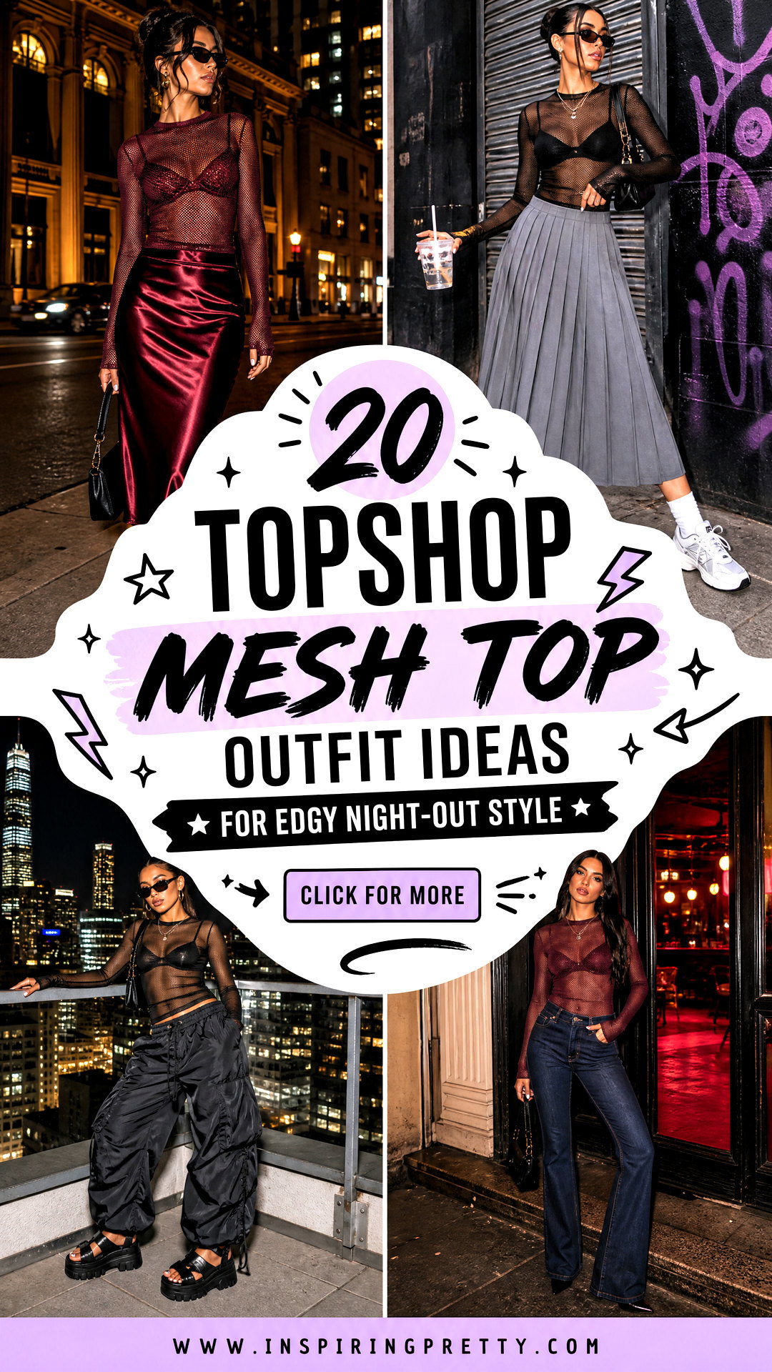 20 Topshop Mesh Top Outfit Ideas for Edgy Night-Out Style - 20 Topshop Mesh Top Outfit Ideas for Edgy Night-Out Style