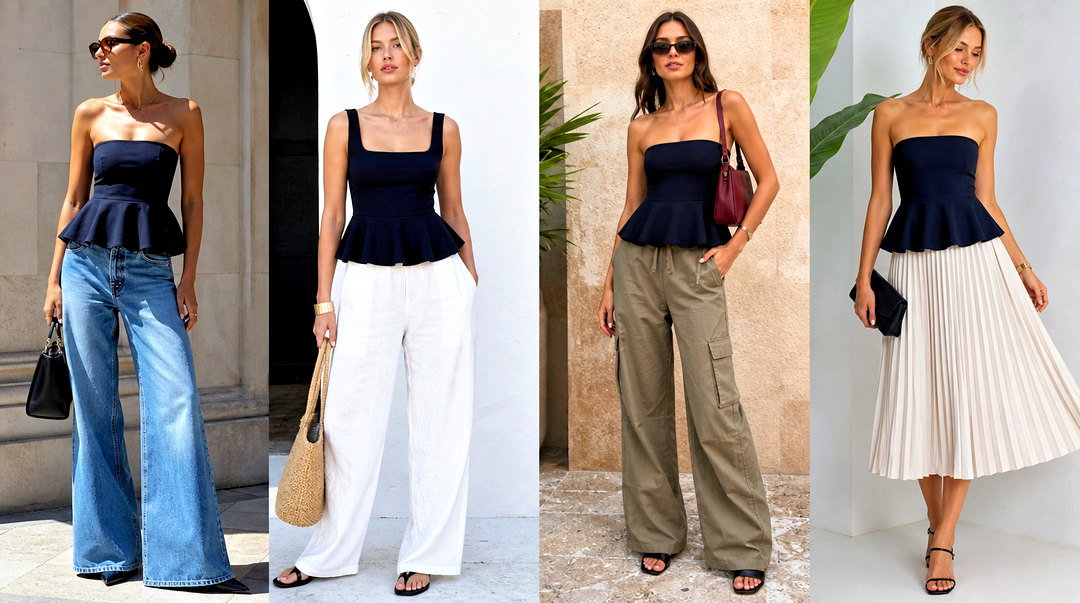 20 Topshop Peplum Top Outfit Ideas for Polished Looks