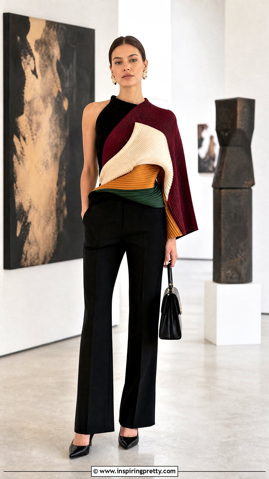 Tory Burch Statement Top With Monochrome Separates - 25 tory burch tops outfit ideas