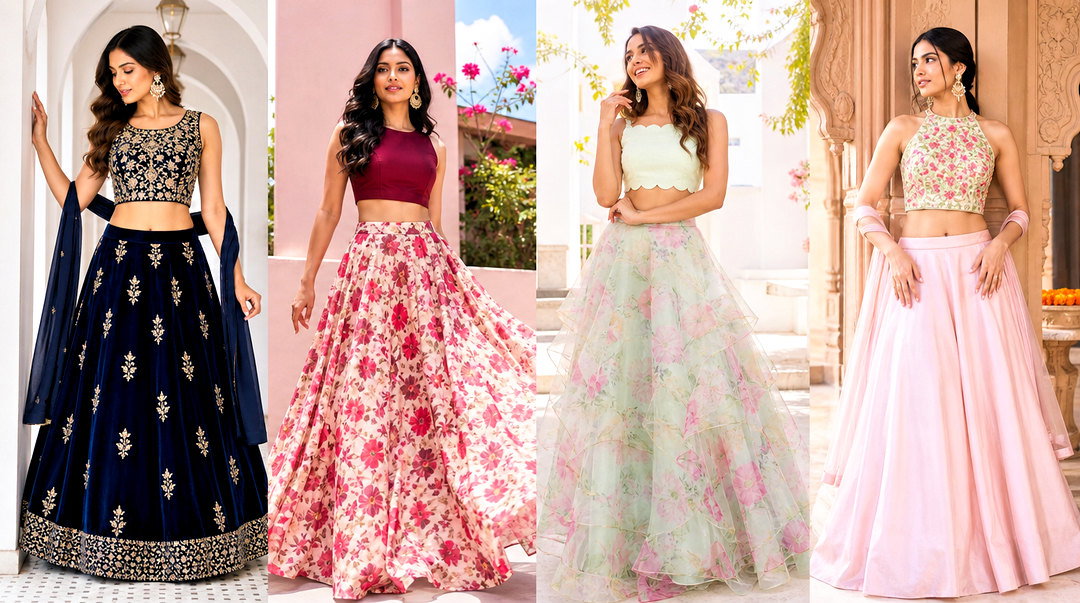 50 Traditional Crop Top Designs: Festive Styles to Inspire
