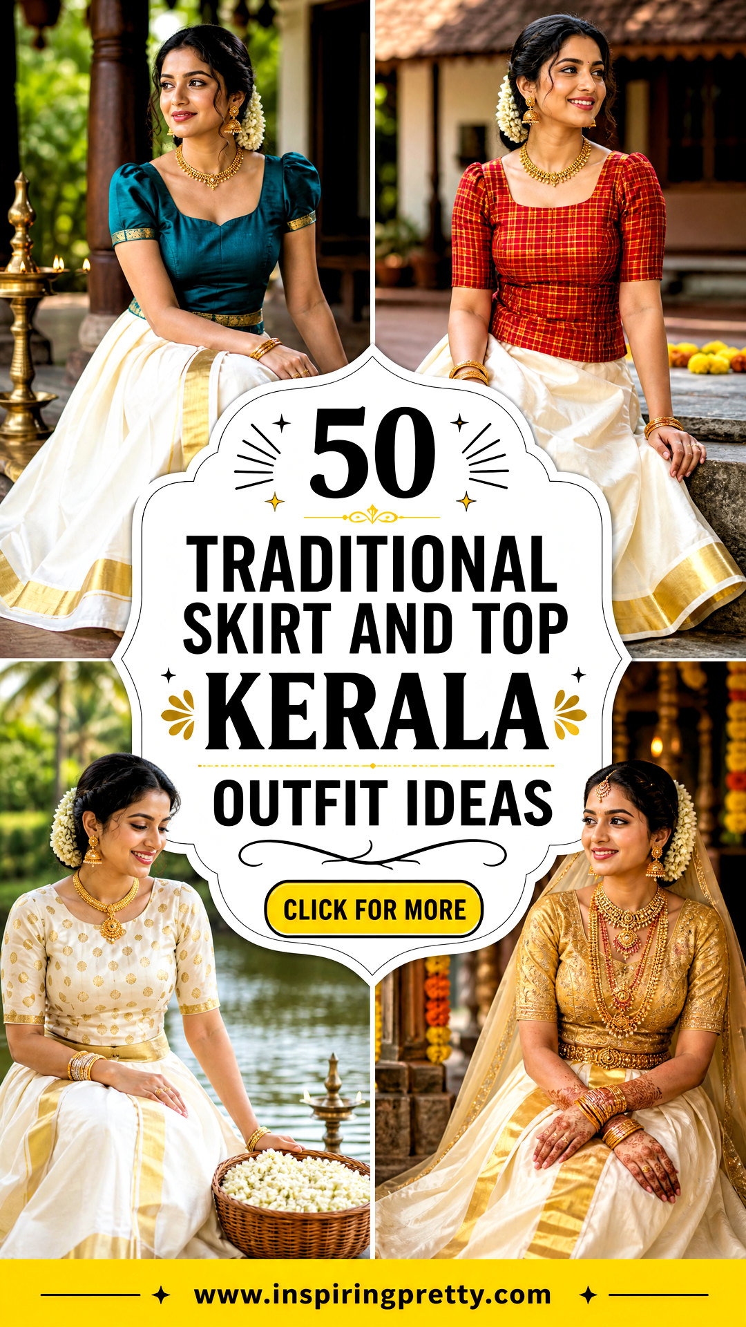 50 Traditional Skirt and Top Kerala Outfit Ideas Festive Looks - 50 Traditional Skirt and Top Kerala Outfit Ideas: Festive Looks