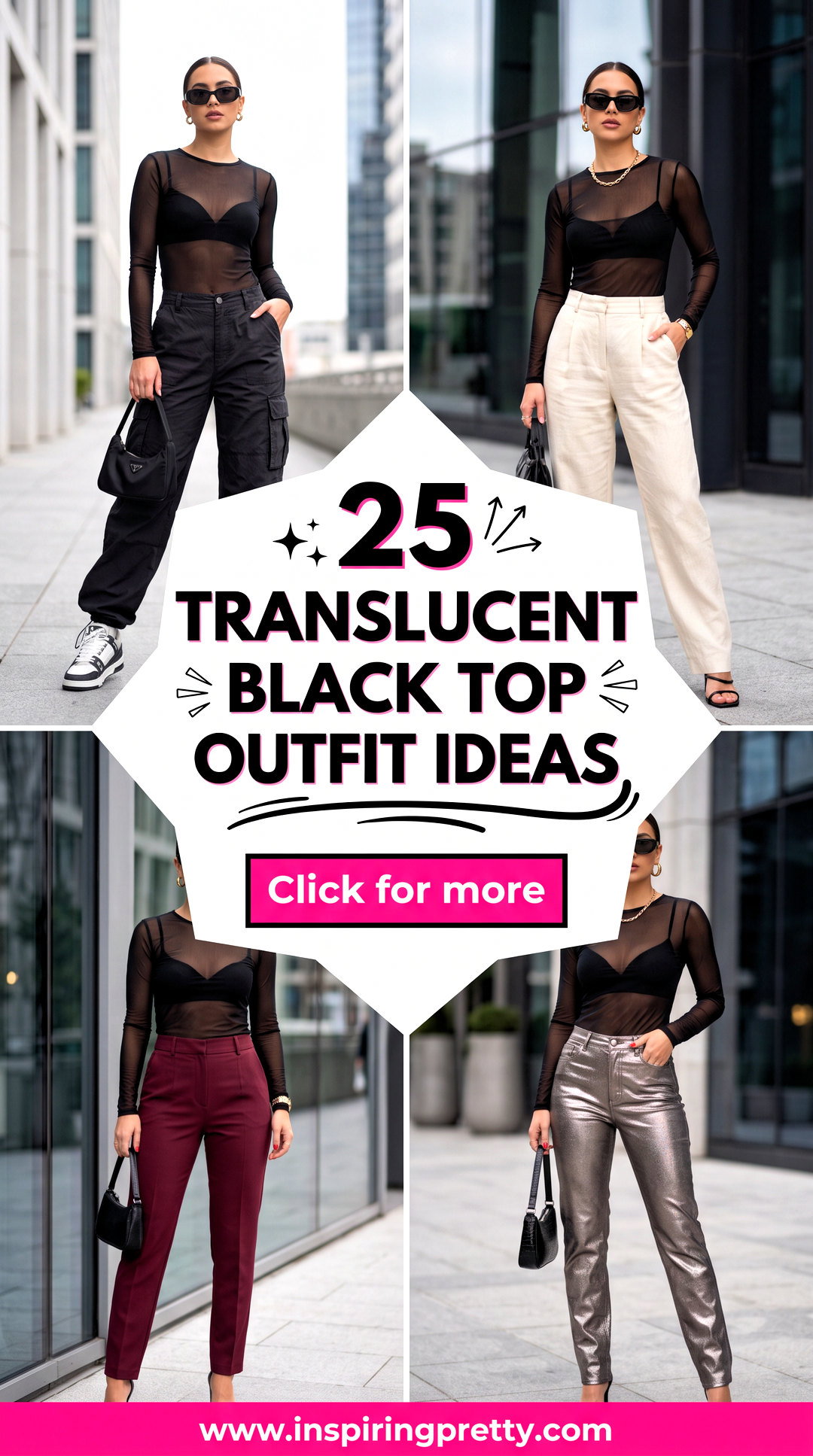 25 Translucent Black Top Outfit Ideas for Chic Night-Out Looks - 25 Translucent Black Top Outfit Ideas for Chic Night-Out Looks