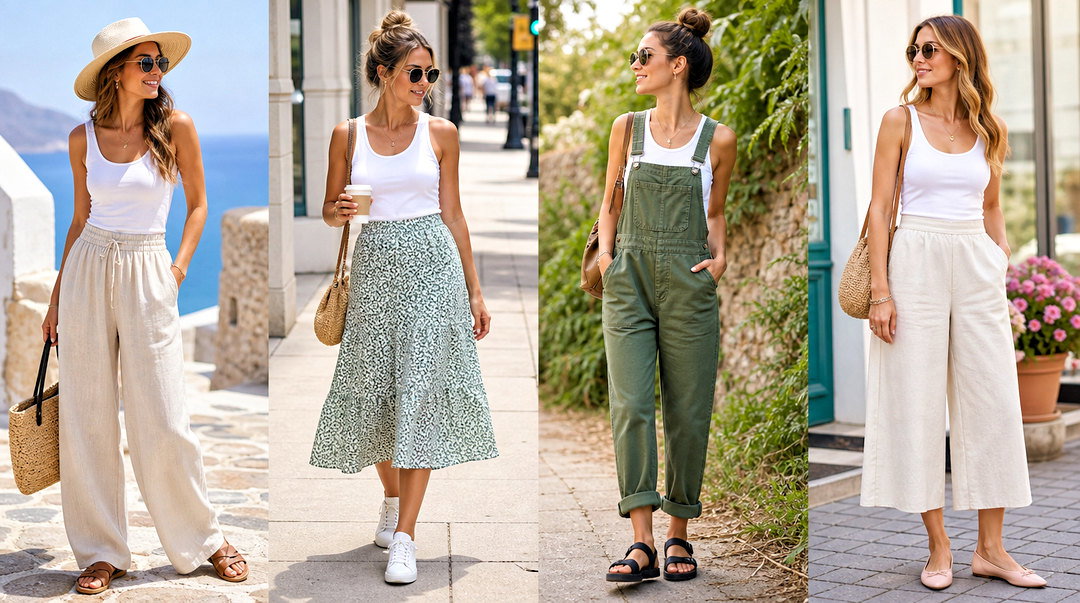 20 Travel Tank Tops Outfit Ideas for Chic, Comfortable Trips