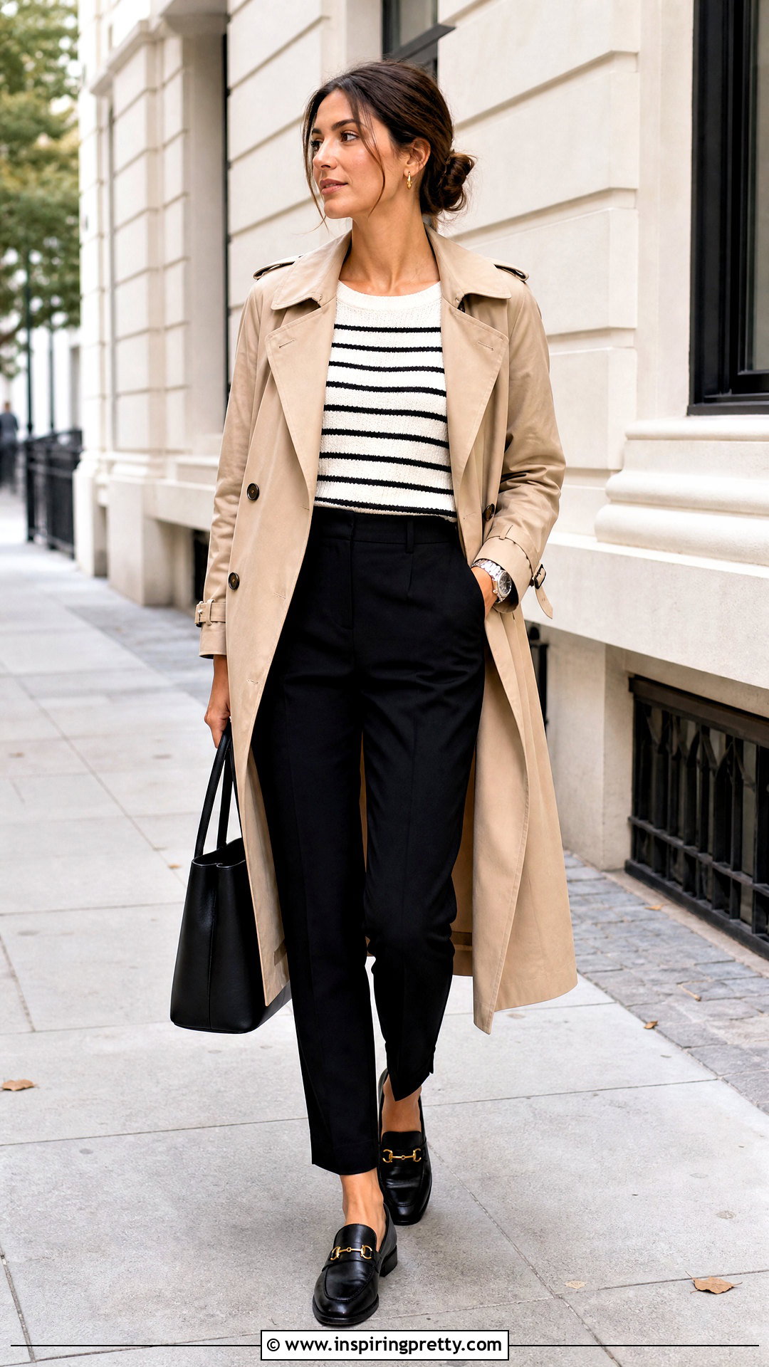 Trench Coat And Black Trousers Outfit - 50 top outfits