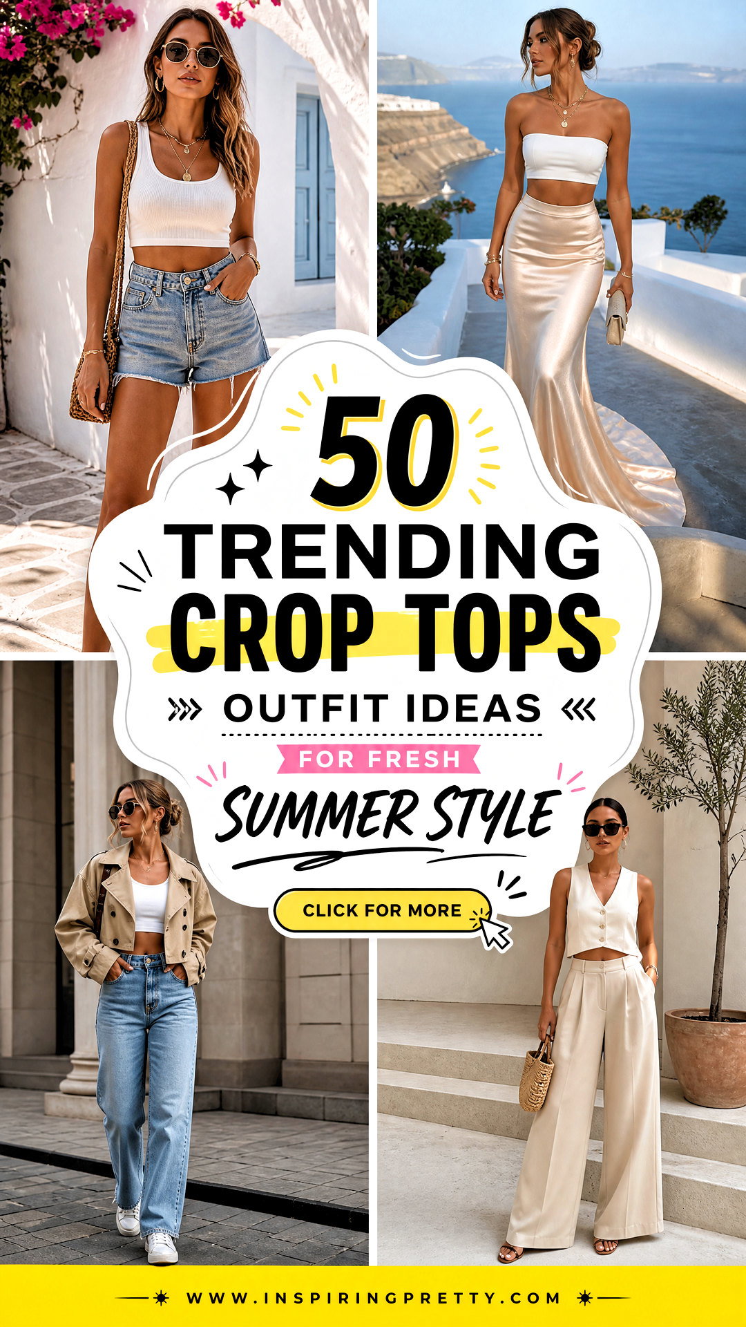 50 Trending Crop Tops Outfit Ideas for Fresh Summer Style - 50 Trending Crop Tops Outfit Ideas for Fresh Summer Style