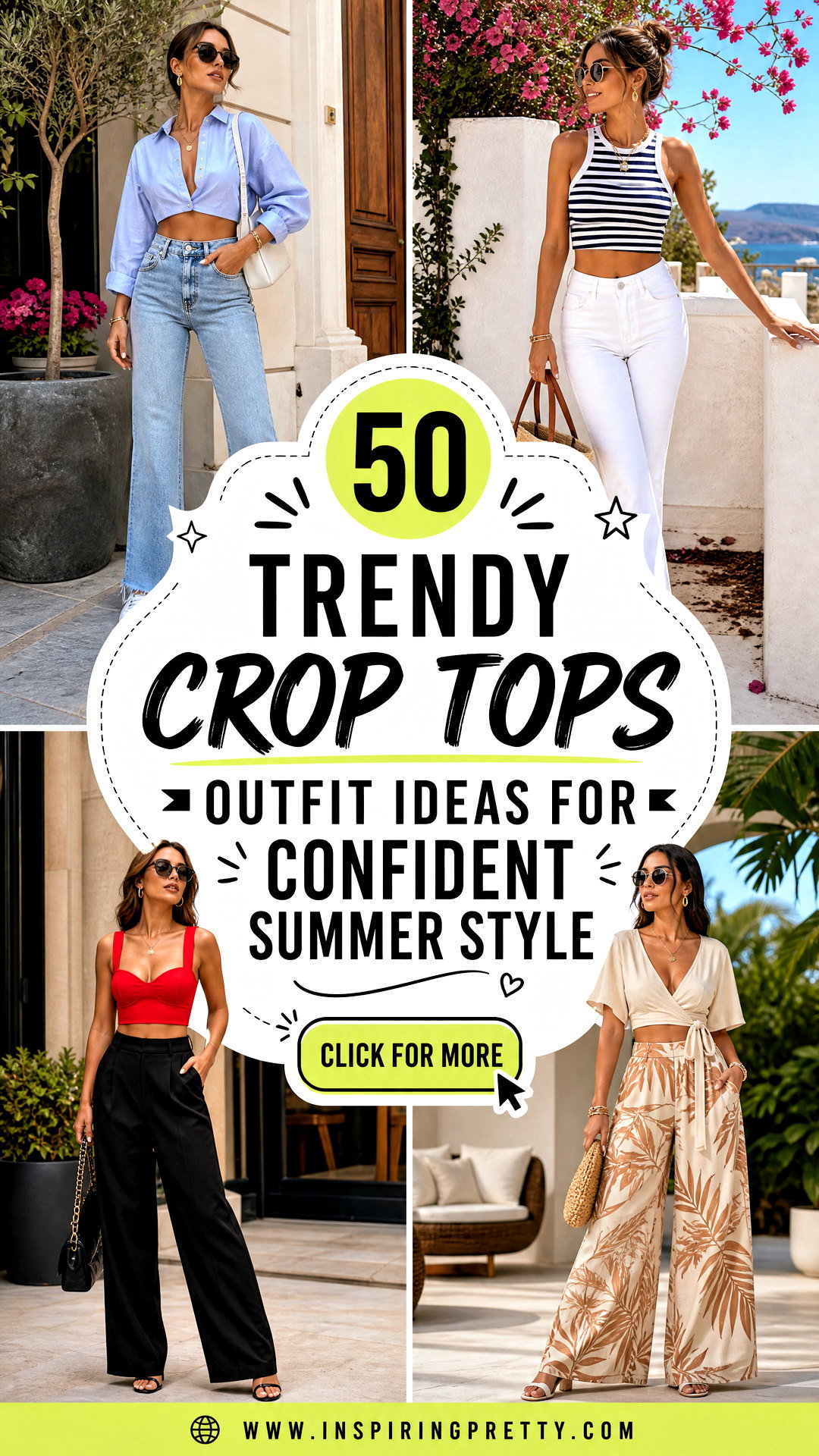 50 Trendy Crop Tops Outfit Ideas for Confident Summer Style - 50 Trendy Crop Tops Outfit Ideas for Confident Summer Style