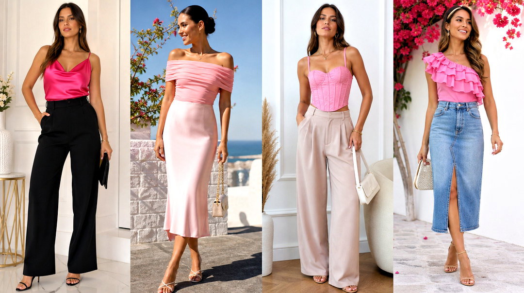 20 Trendy Pink Fashion Top Outfit Ideas for Chic Summer Looks