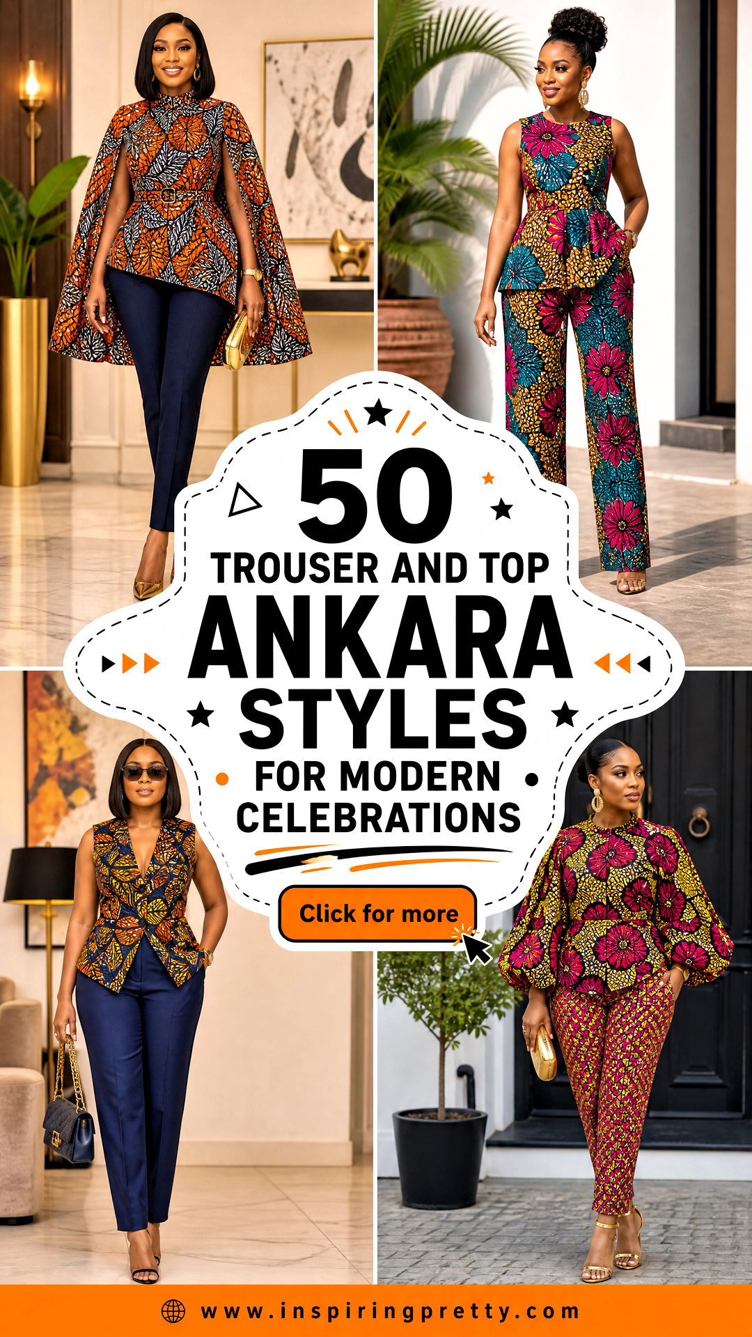 50 Trouser and Top Ankara Styles for Modern Celebrations - 50 Trouser and Top Ankara Styles for Modern Celebrations
