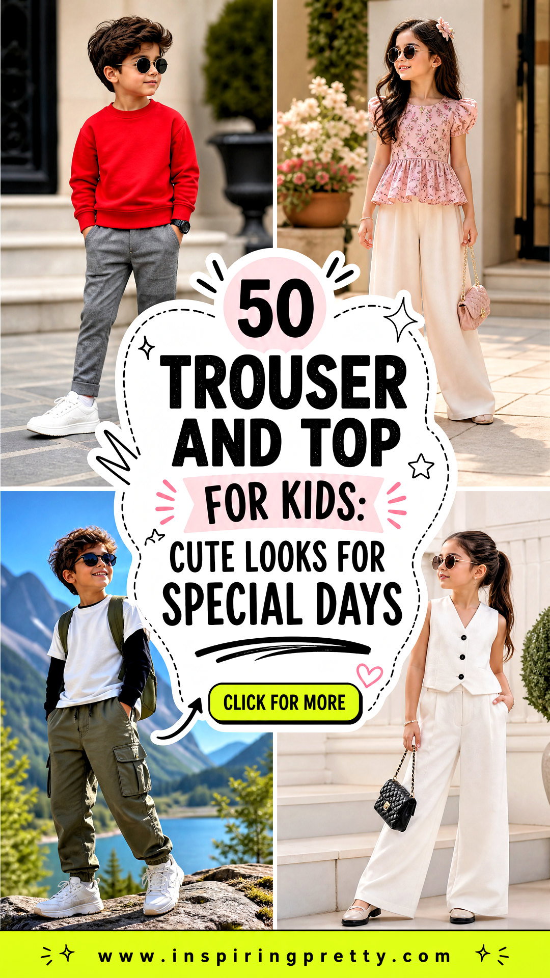 50 Trouser and Top for Kids Cute Looks for Special Days - 50 Trouser and Top for Kids: Cute Looks for Special Days