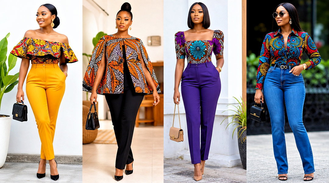 25 Trousers and Tops Ankara Outfits for Chic Modern Style