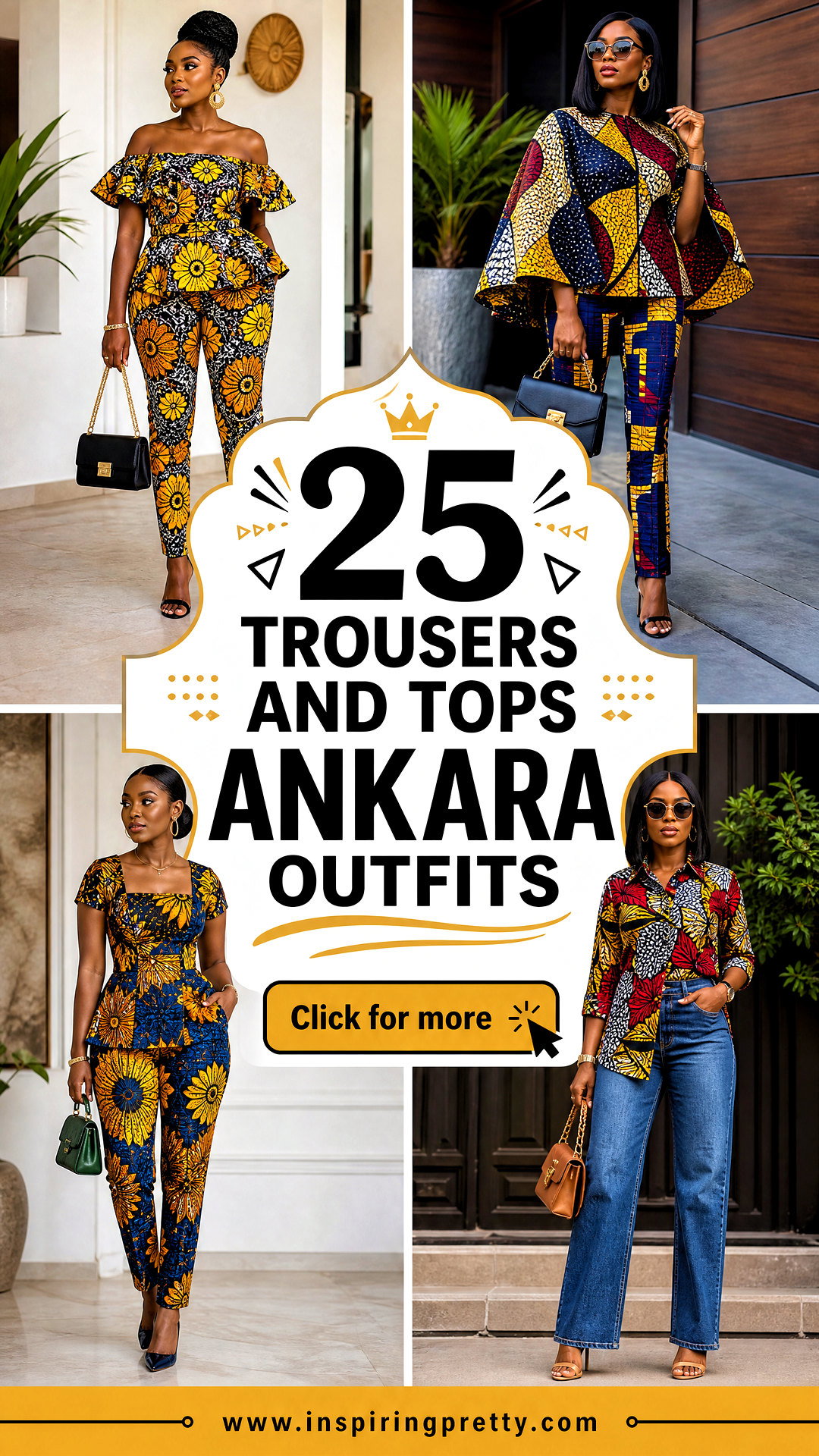 25 Trousers and Tops Ankara Outfits for Chic Modern Style - 25 Trousers and Tops Ankara Outfits for Chic Modern Style