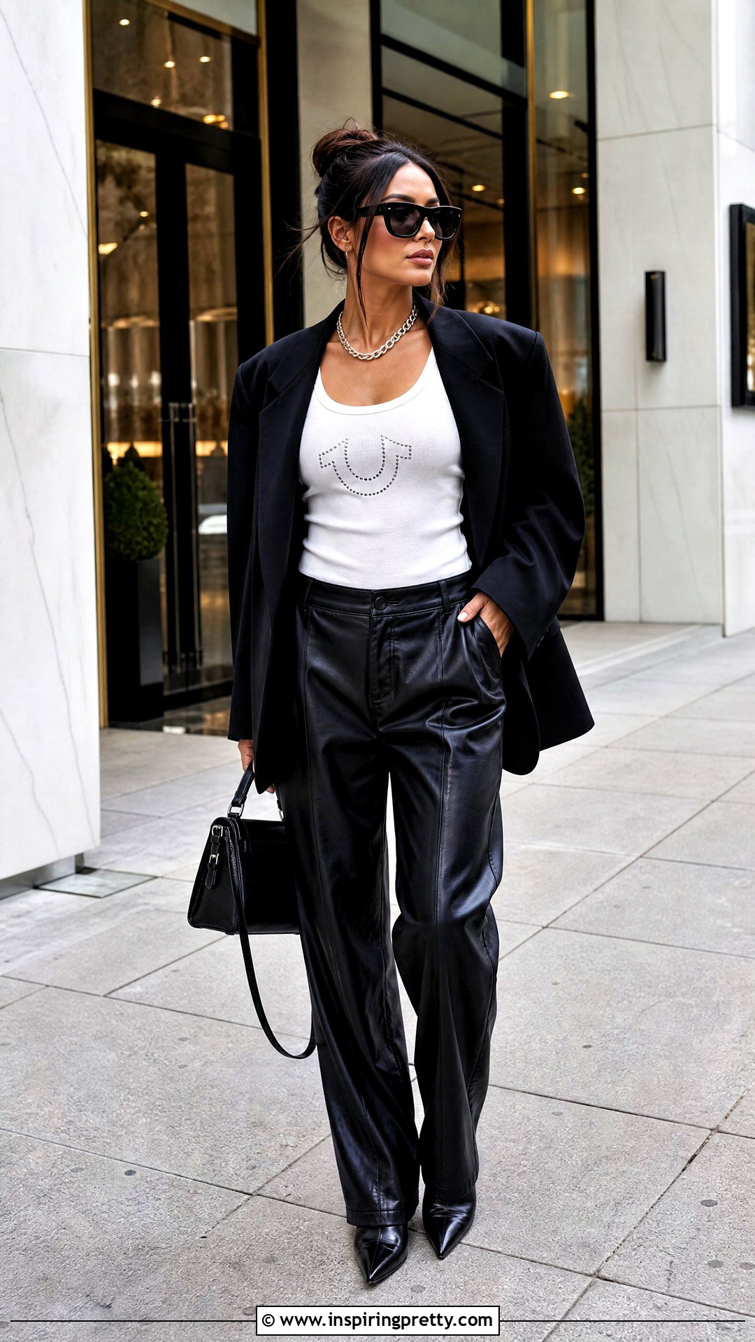 True Religion Tank Top With Faux Leather Pants - 25 true religion tank tops outfit ideas