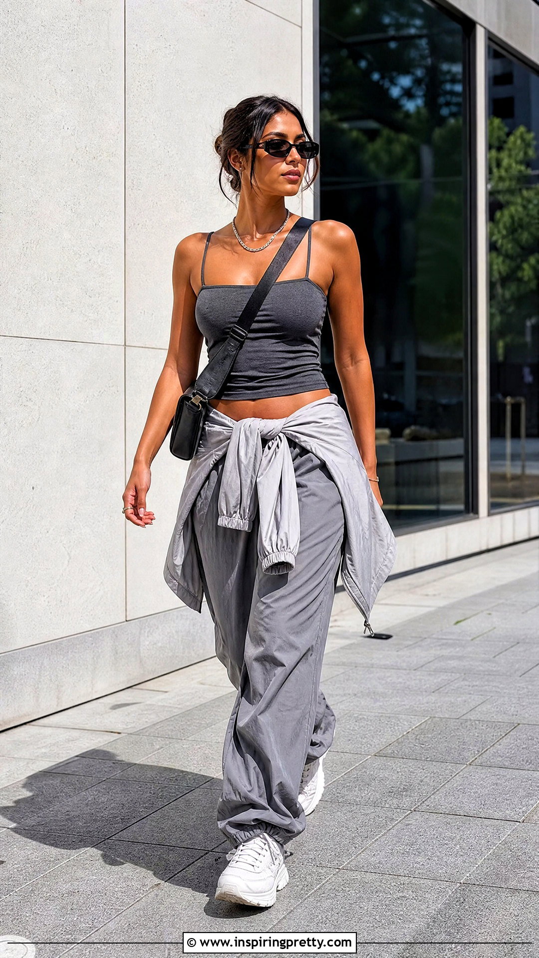 Tube Top Cami With Parachute Pants - 20 Tube Top Cami outfit ideas