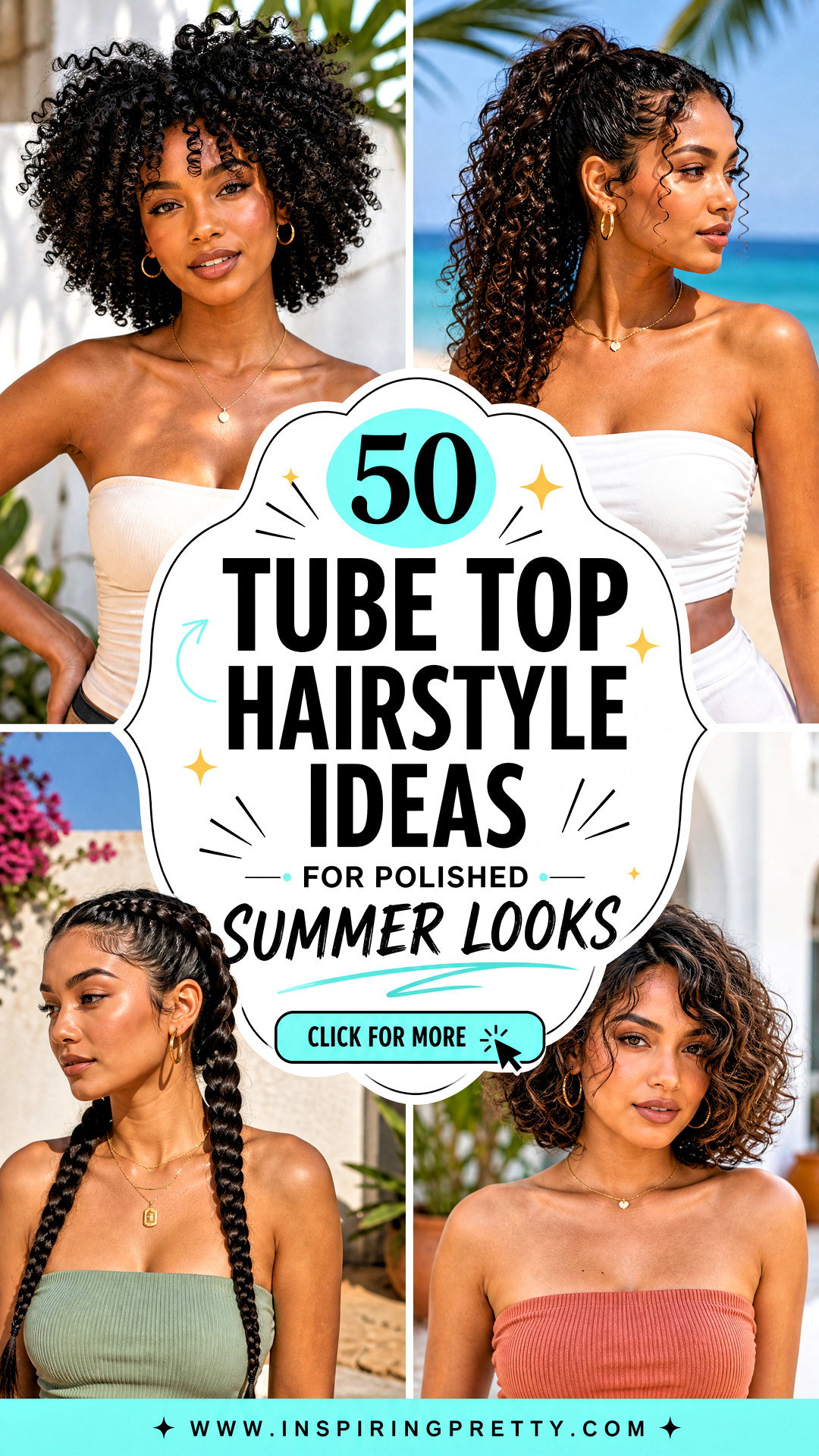 50 Tube Top Hairstyle Ideas for Polished Summer Looks - 50 Tube Top Hairstyle Ideas for Polished Summer Looks