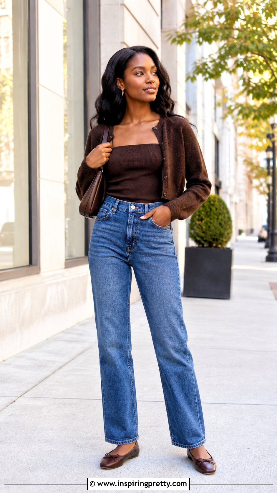 Tube Top Outfit With Cropped Cardigan - 50 tube top outfit black women