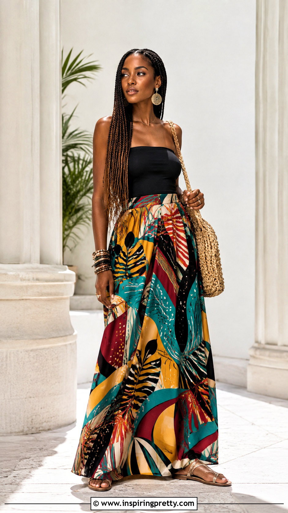 Tube Top Outfit With Maxi Skirt - 50 tube top outfit black women