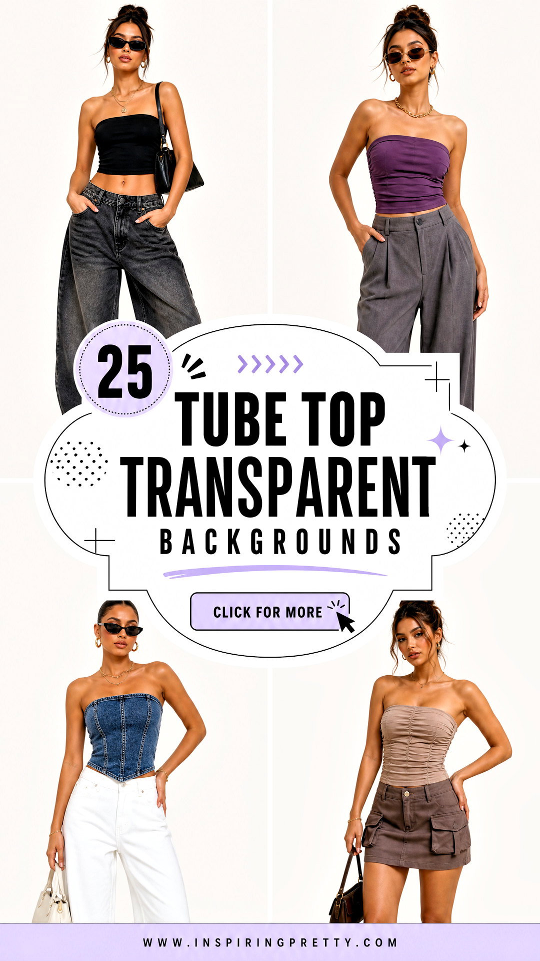 25 Tube Top Transparent Backgrounds for Creative Designers - 25 Tube Top Transparent Backgrounds for Creative Designers