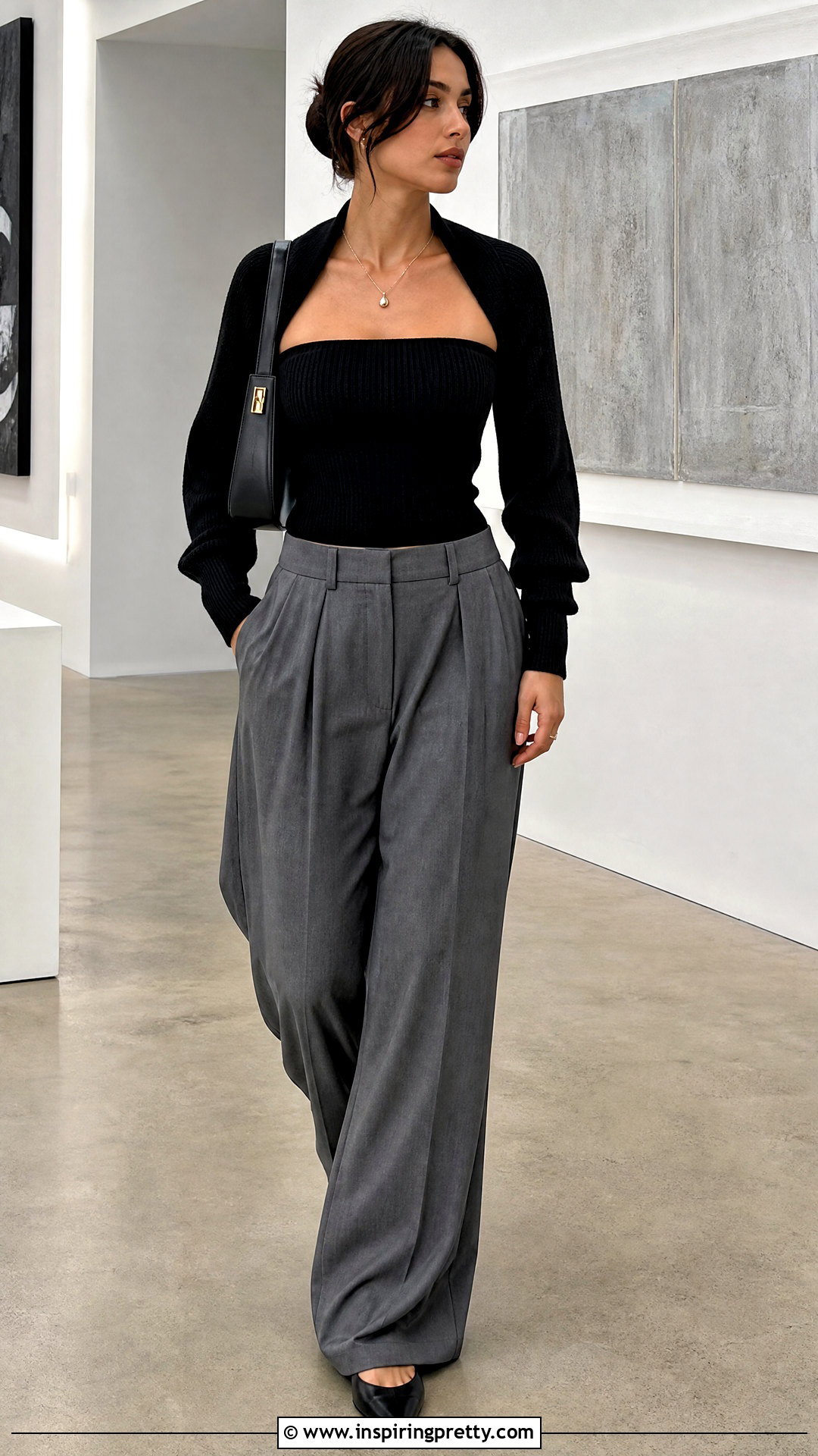 Tube Top With Bolero And Trousers - 50 tube top outfit aesthetic ideas