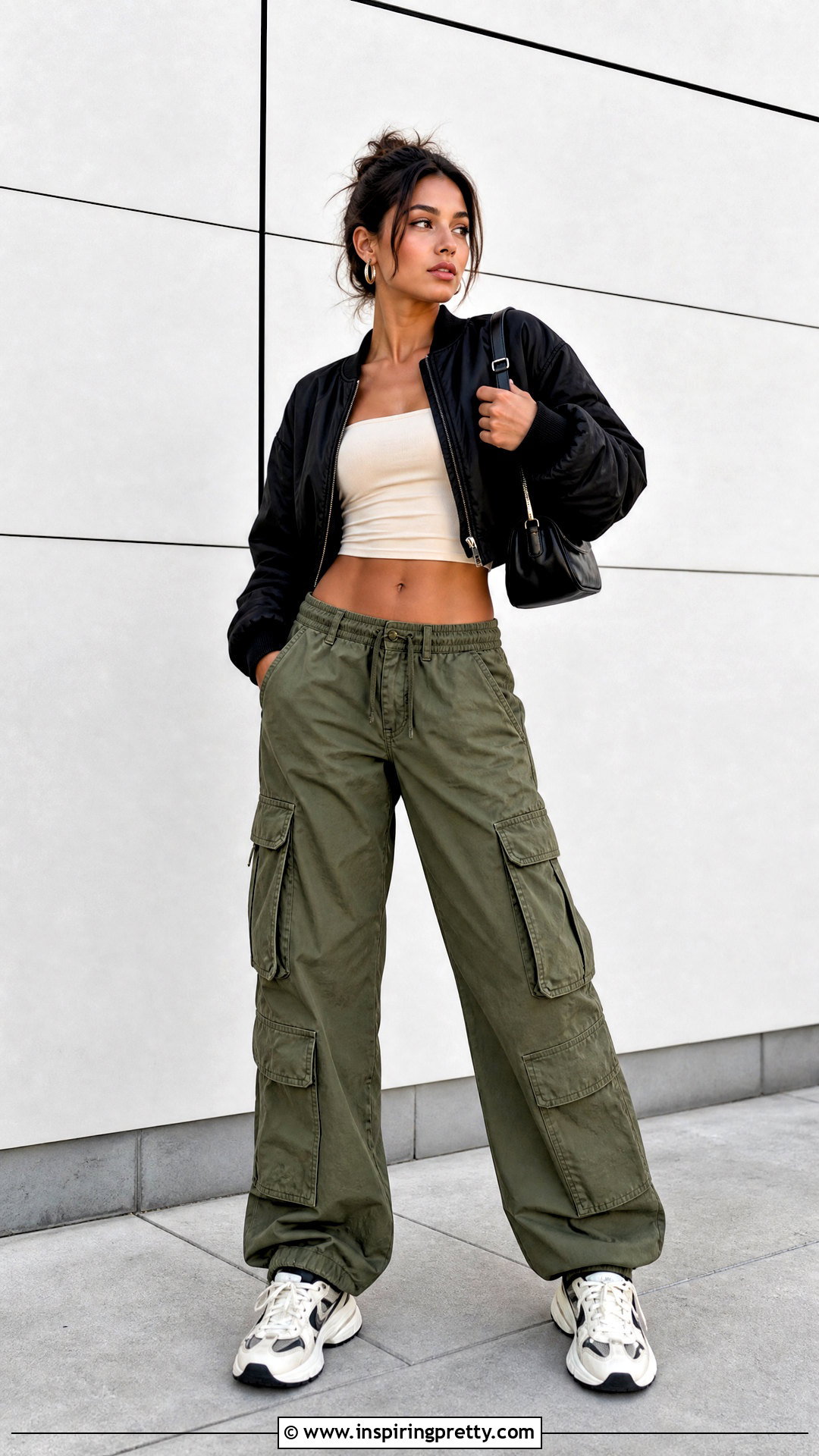 Tube Top With Bomber Jacket - 50 tube tops outfit ideas