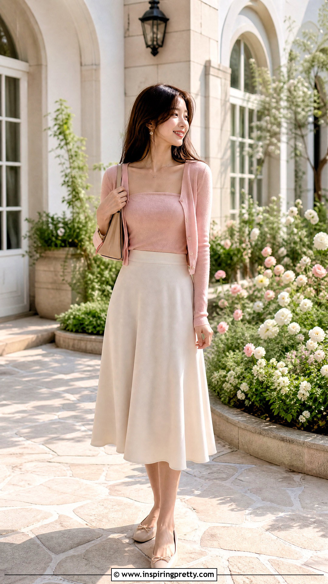 Tube Top With Cardigan And Midi Skirt - 50 cute tube tops outfit ideas