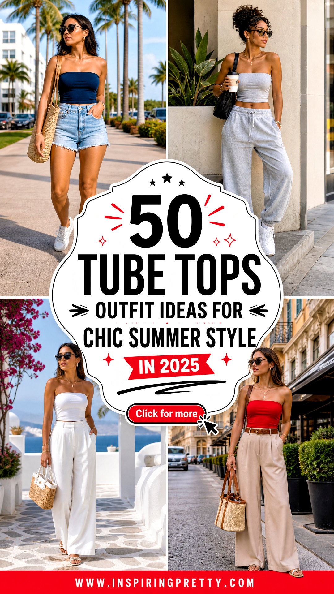 50 Tube Tops Outfit Ideas for Chic Summer Style in 2025 - 50 Tube Tops Outfit Ideas for Chic Summer Style in 2025