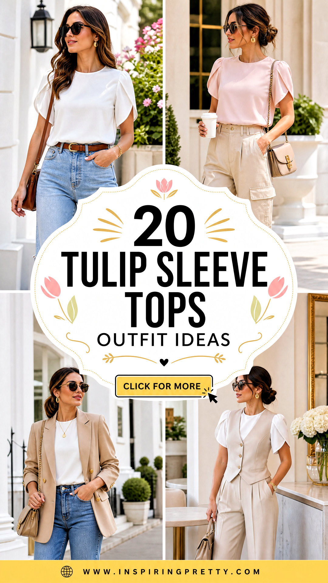 20 Tulip Sleeve Tops Outfit Ideas for Elegant Summer Style - 20 Tulip Sleeve Tops Outfit Ideas for Elegant Summer Style