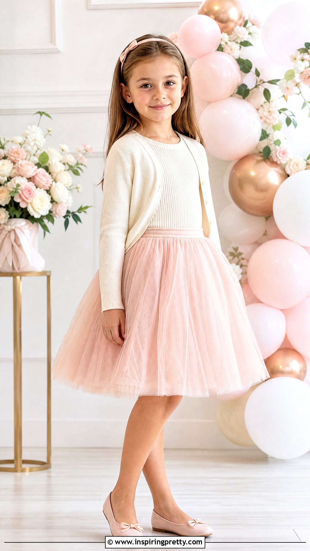 Tulle Skirt With Fitted Knit Top - 50 kids skirt top designs