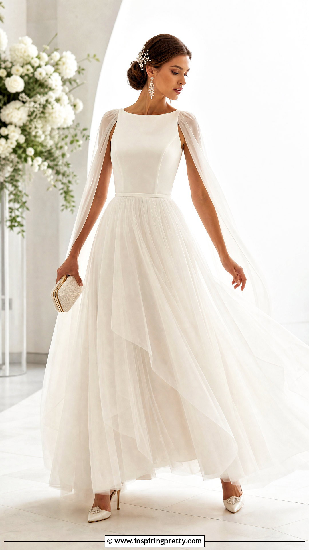 Tulle Wedding Skirt With Cape Sleeve Top - 25 Tulle Wedding Skirt And Top outfit ideas
