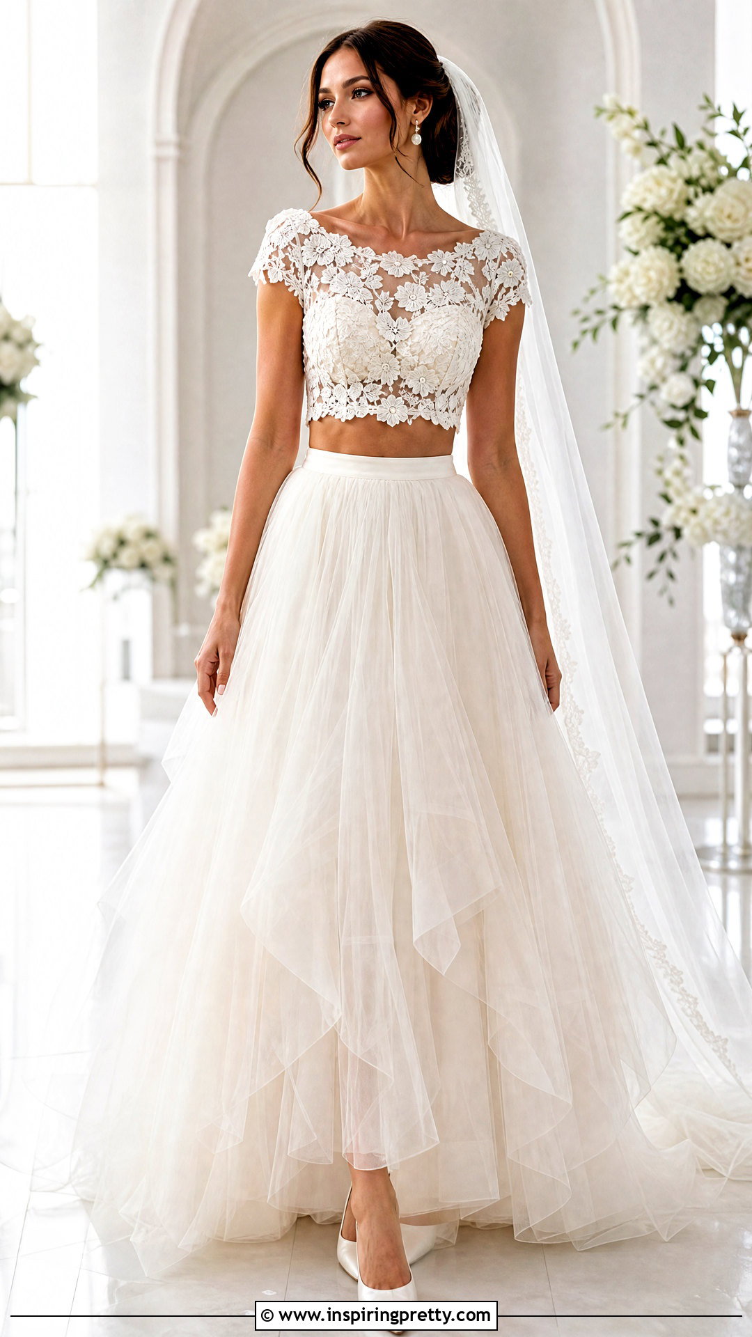 Tulle Wedding Skirt With Lace Crop Top - 25 Tulle Wedding Skirt And Top outfit ideas