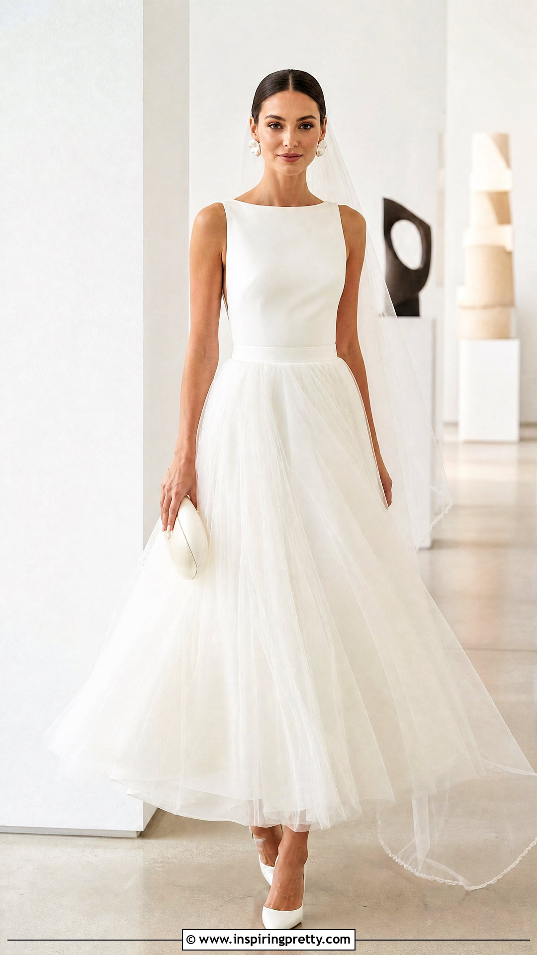 Tulle Wedding Skirt With Minimal Crepe Top - 25 Tulle Wedding Skirt And Top outfit ideas