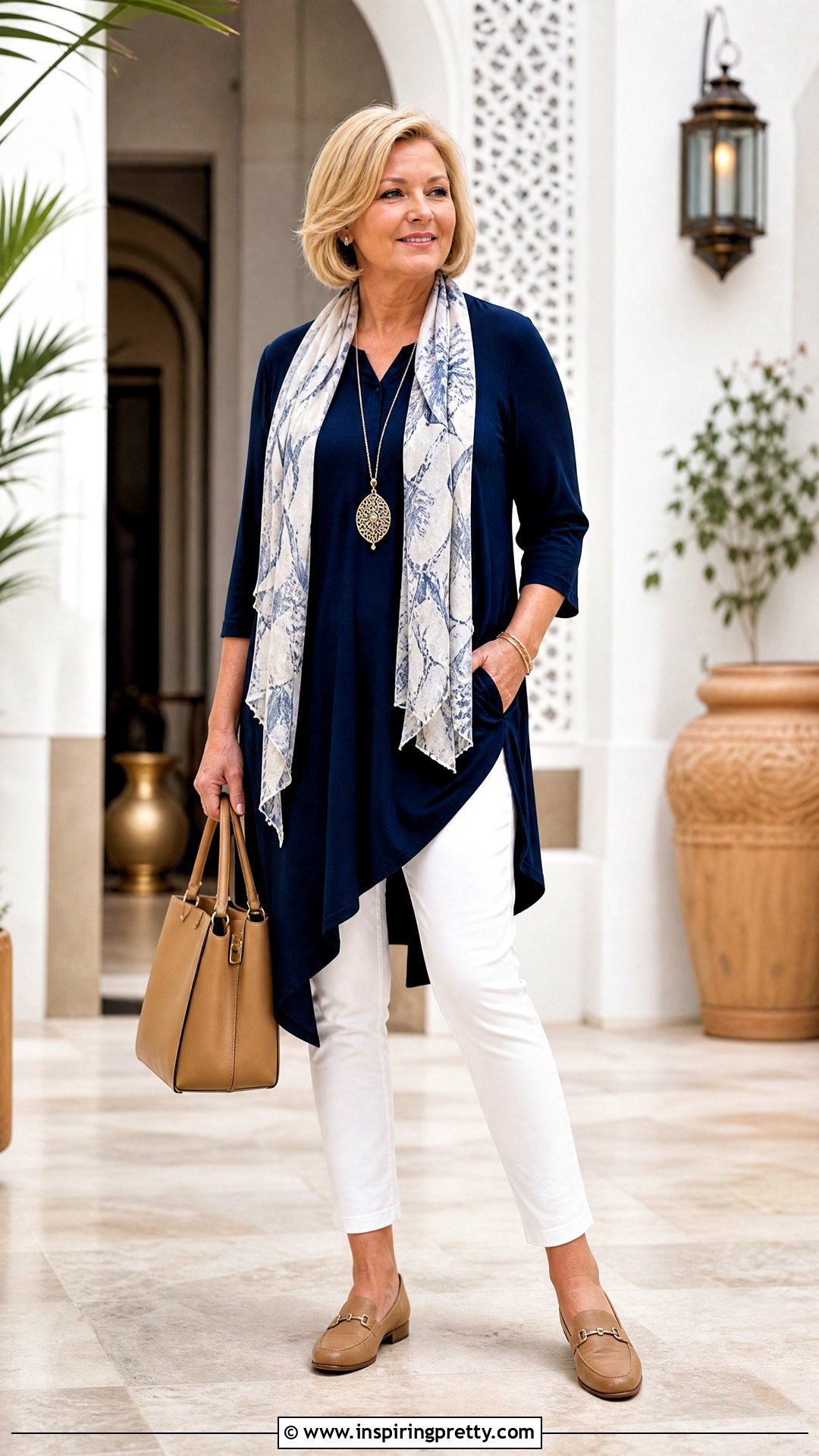 Tunic Top And Slim Pants Outfit - 50 top styles
