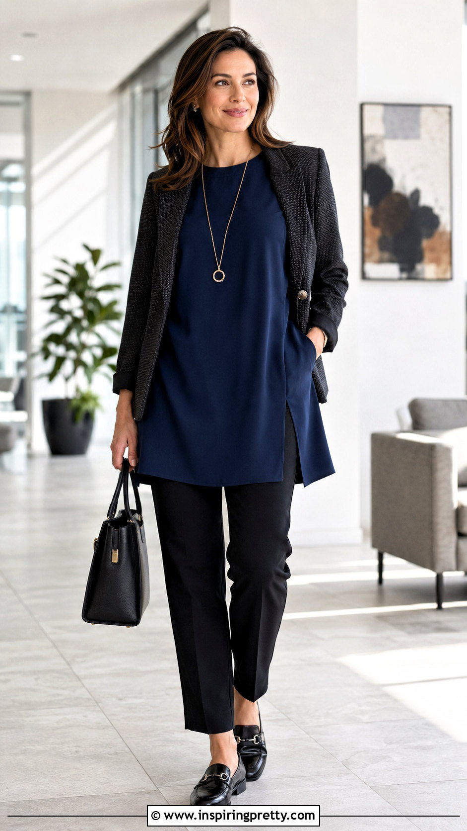 Tunic Top And Slim Pants Outfit - 50 must have tops outfit ideas