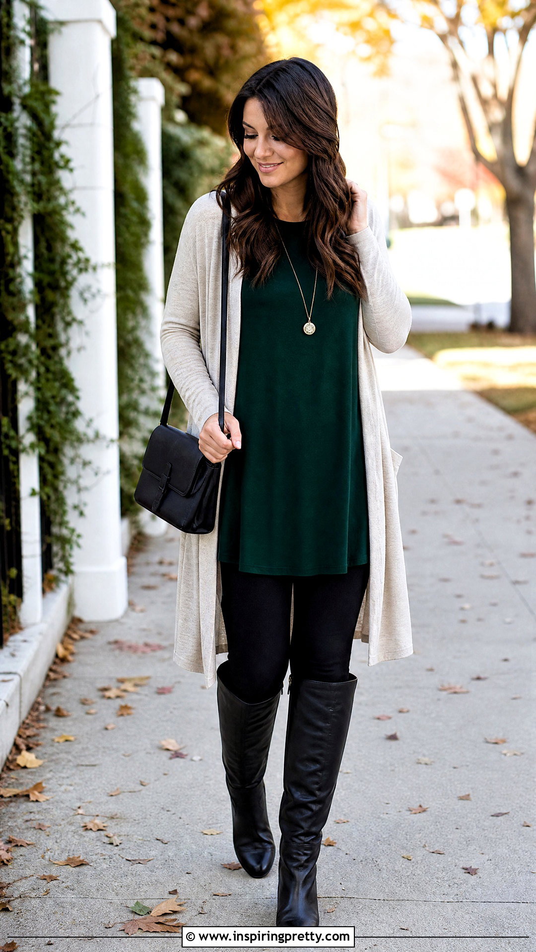 Tunic Top With Leggings And Boots - 50 tops for women