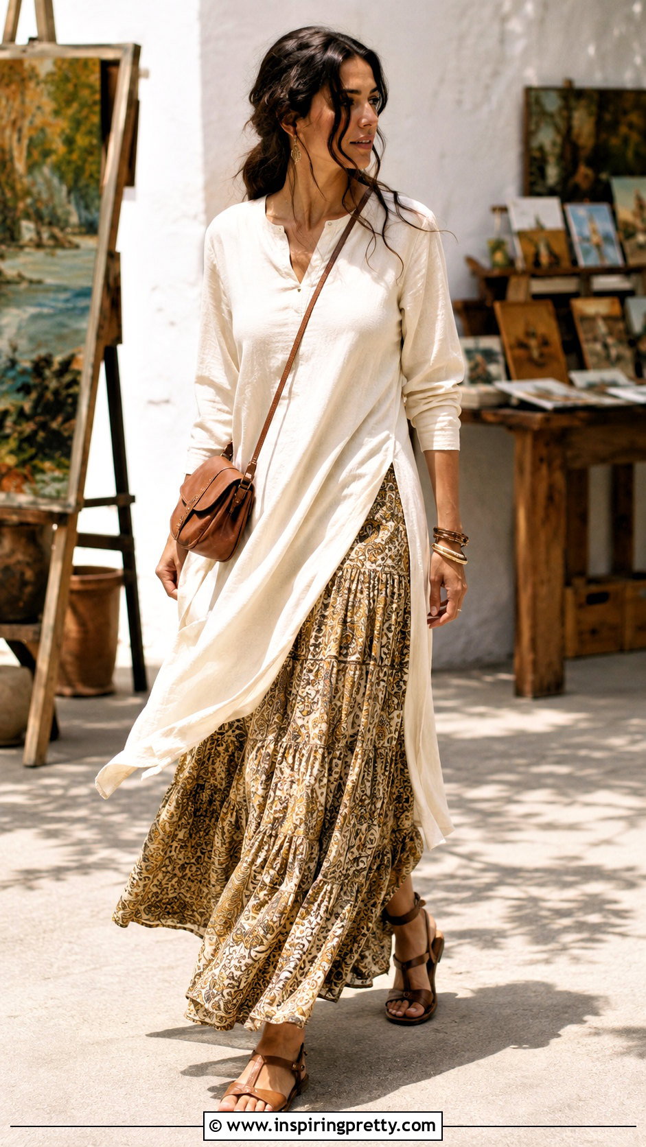 Tunic Top With Maxi Skirt - what to wear with a tunic top (25 ways)