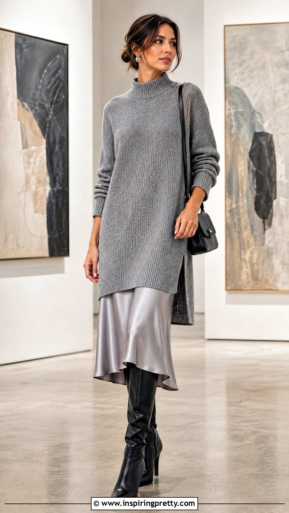 Tunic Top With Midi Skirt - what to wear with a tunic top (25 ways)