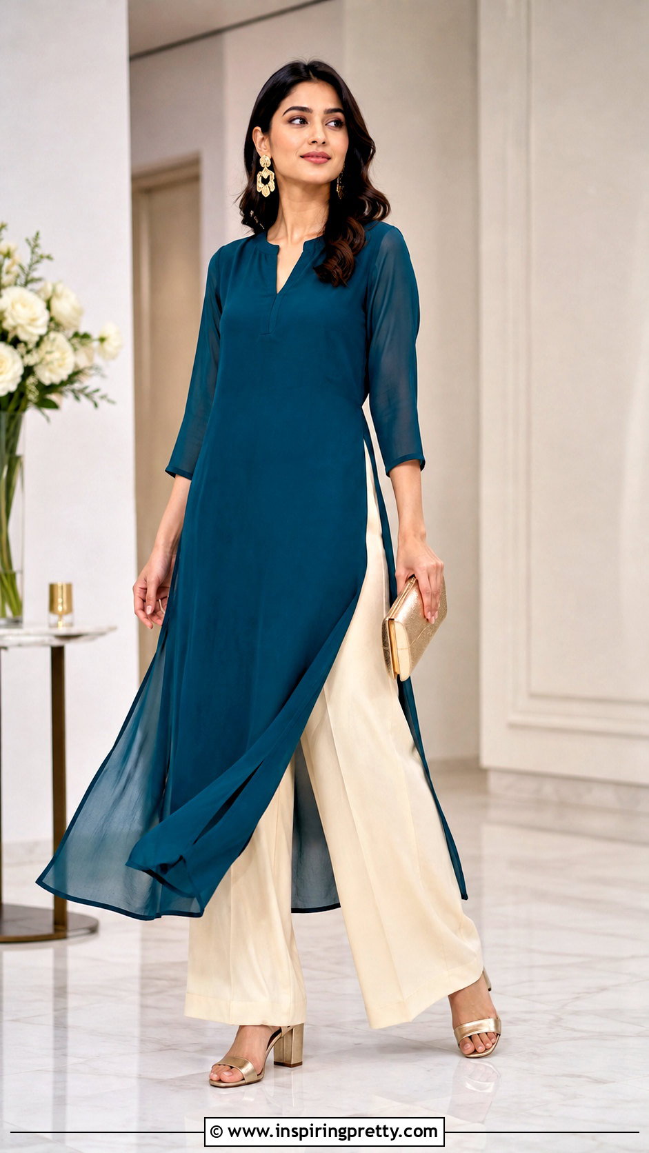Tunic Top With Palazzo Pants - what to wear with a tunic top (25 ways)