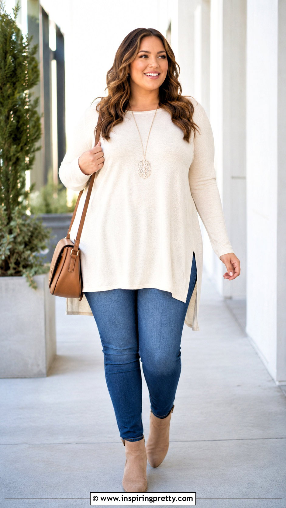 Tunic Top With Slim Jeans - 50 types of tops with names