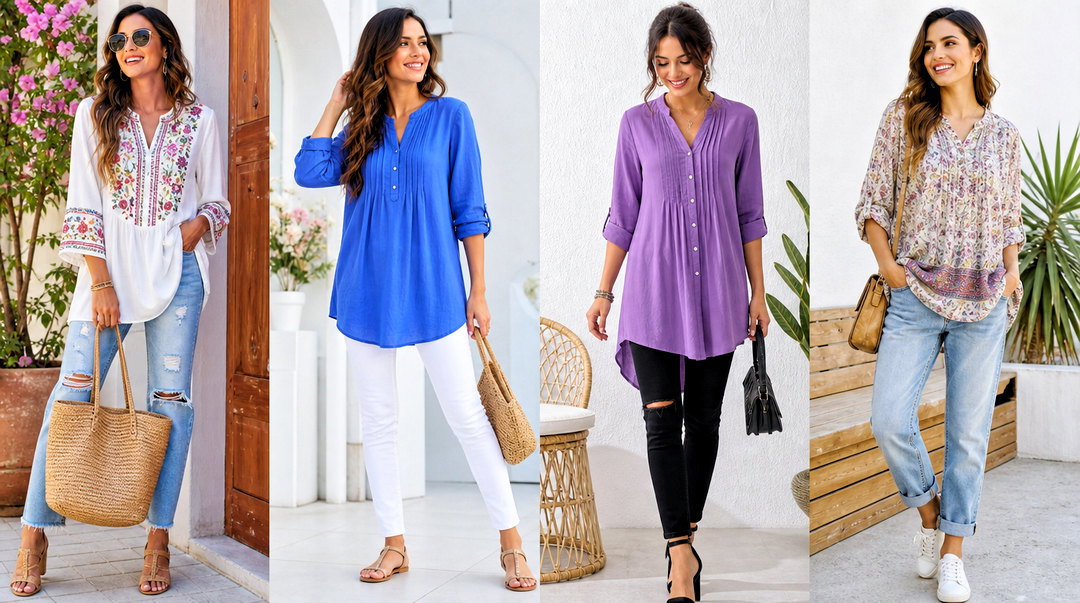 50 Tunic Tops With Jeans for Easy Chic Everyday Outfits