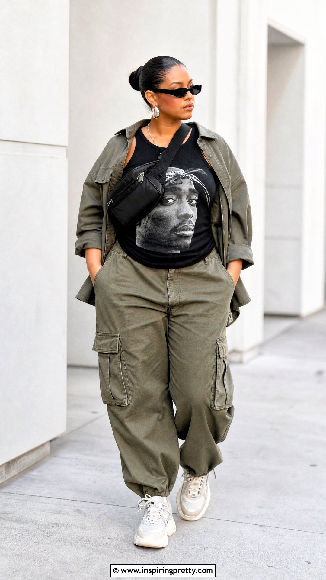 Tupac Tank Top With Cargo Pants - 25 Tupac Tank Top Outfit ideas
