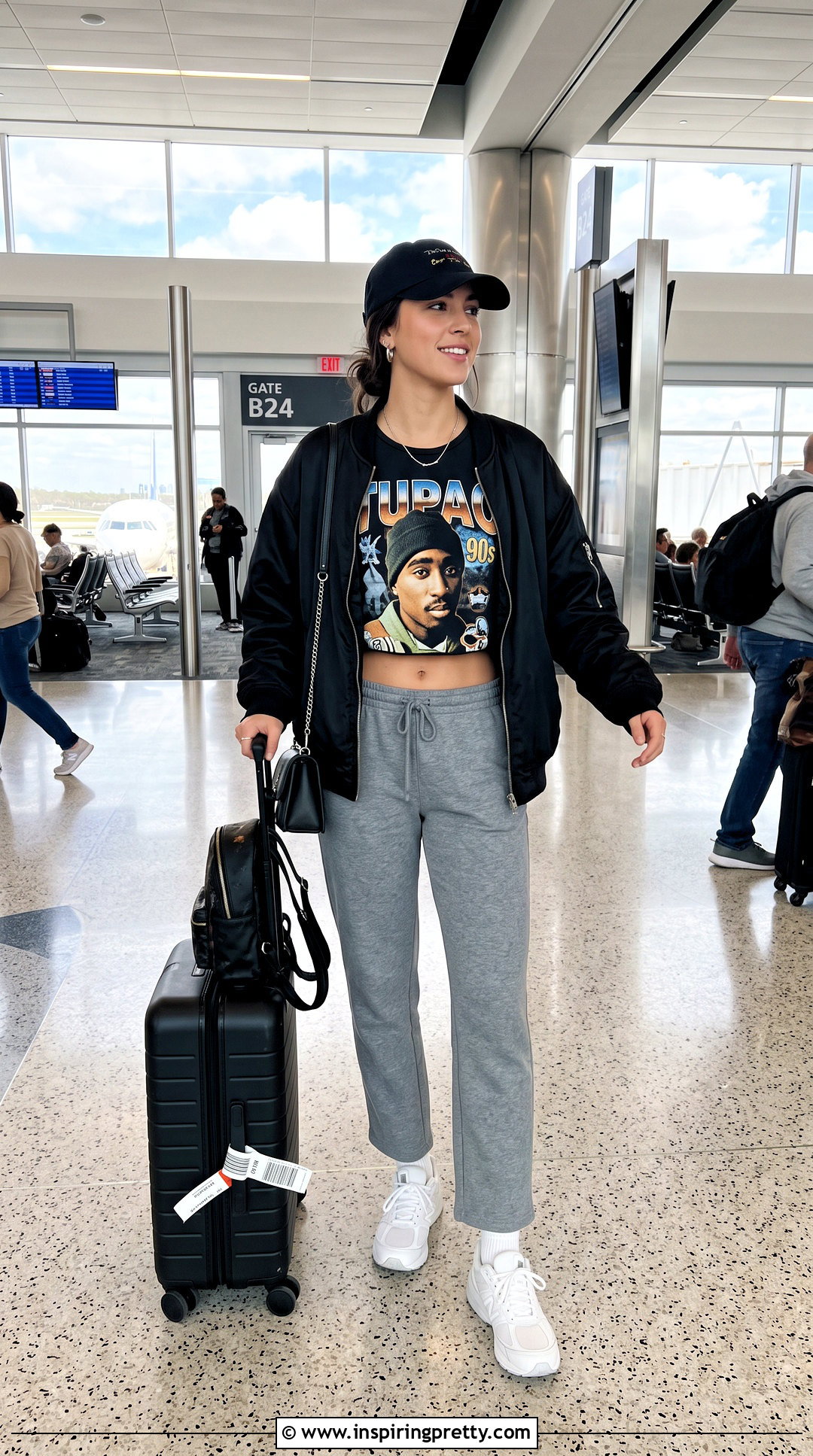 Tupac Tank Top With Gray Sweatpants - 25 Tupac Tank Top Outfit ideas