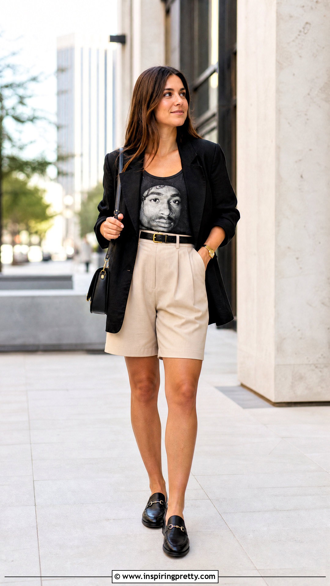 Tupac Tank Top With Tailored Shorts - 25 Tupac Tank Top Outfit ideas