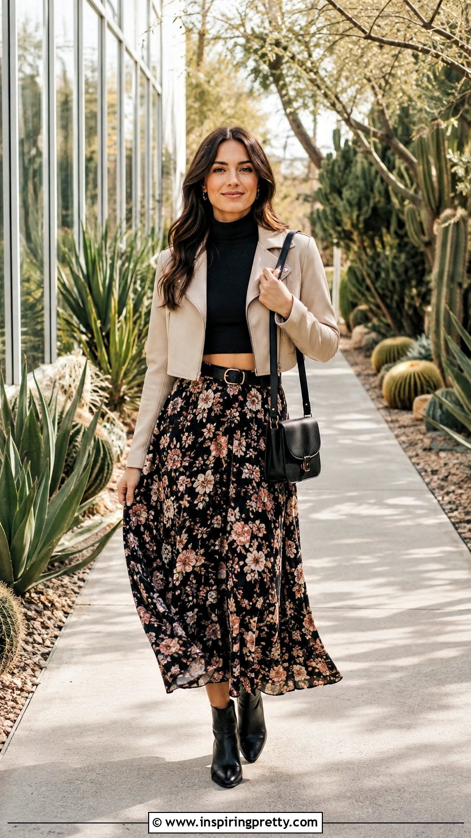 Turtle Crop Top With Maxi Skirt - 25 Turtle Crop Top outfit ideas