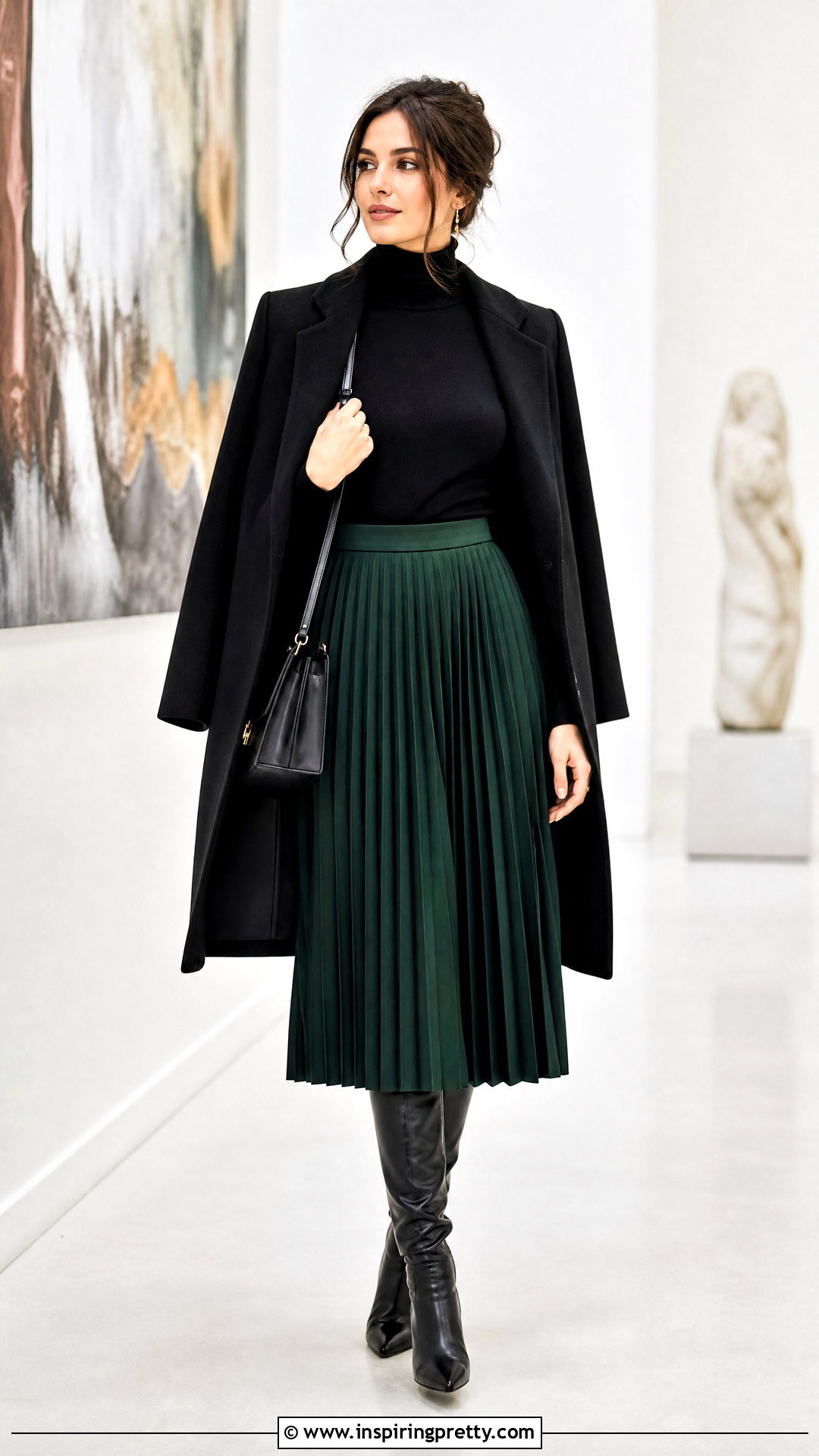 Turtleneck And Midi Skirt Outfit - 50 top outfits for women