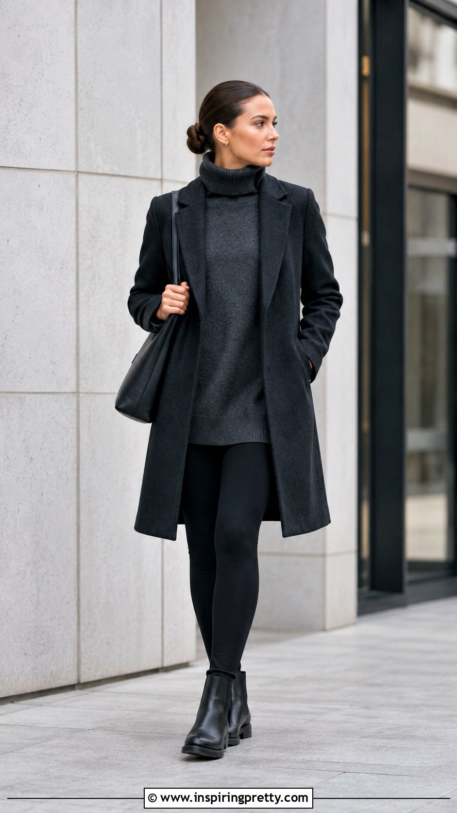 Turtleneck Sweater With Leggings And Chelsea Boots - 20 Best Tops With Leggings