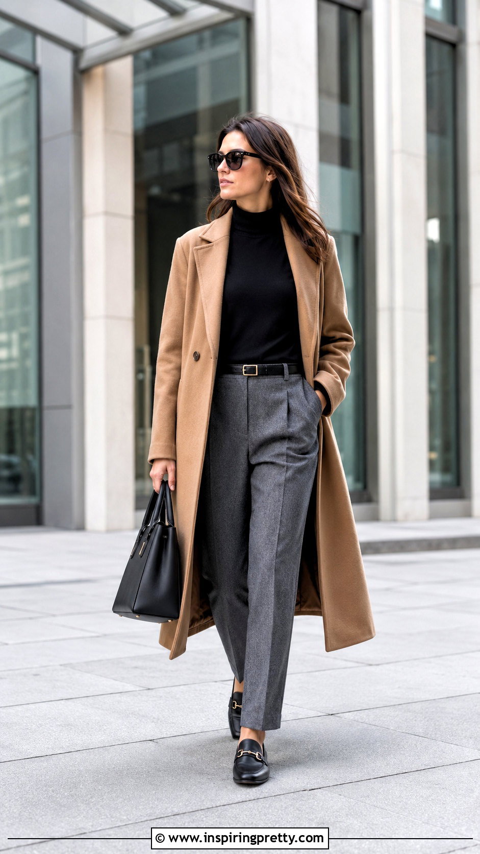 Turtleneck Top With Tailored Trousers - 50 types of tops with names