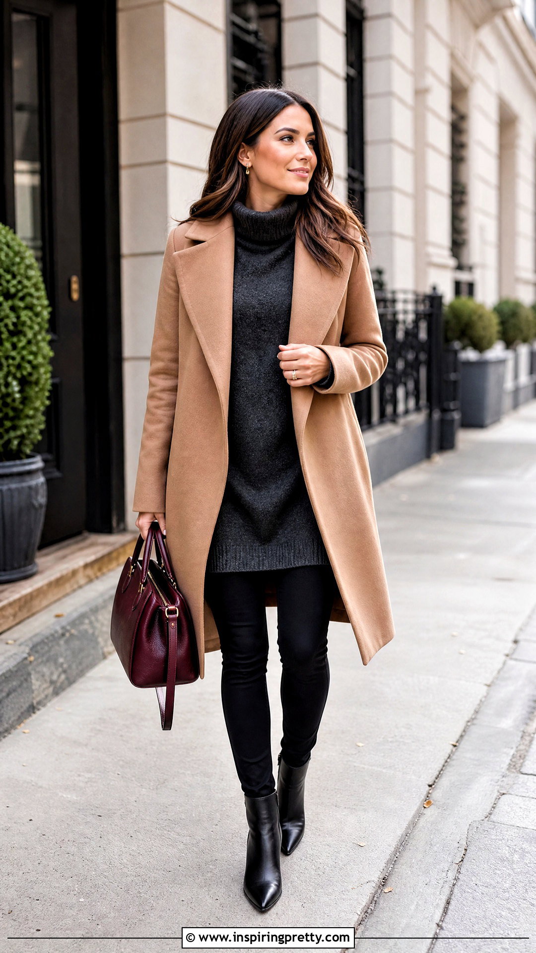 Turtleneck Tunic With Leggings And Ankle Boots - 50 tunic tops outfit ideas