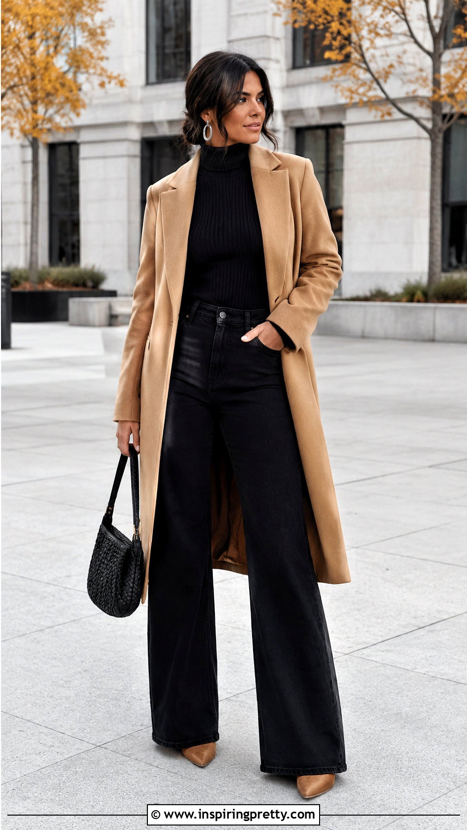 Turtleneck With Black Jeans - What Tops Go With Black Jeans (25 Ways)