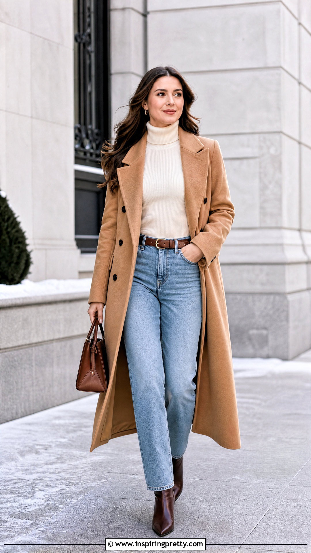 Turtleneck With High Waisted Jeans - 50 top from jeans