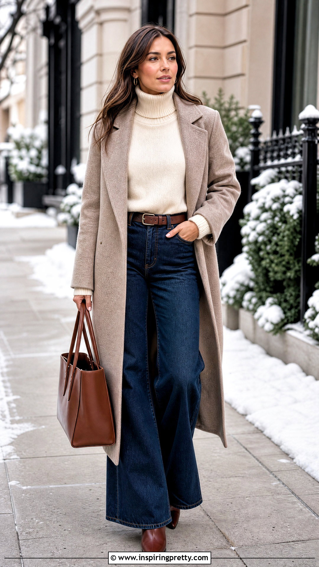 Turtleneck With Wide Leg Jeans - 50 tops for wide leg jeans