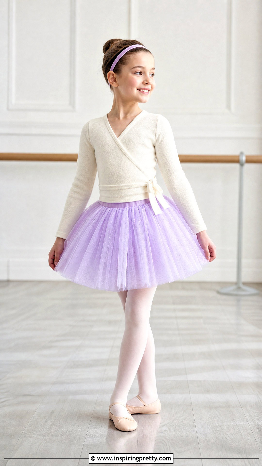 Tutu Skirt With Ballet Wrap Top - 50 kids skirt top designs
